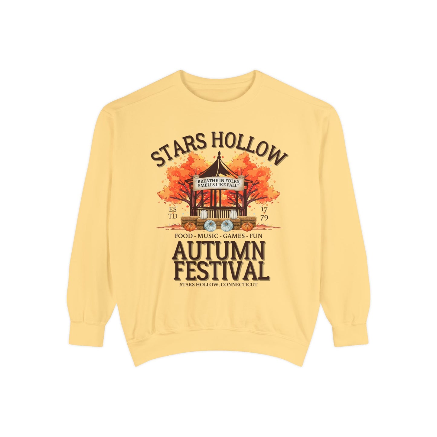 Comfort Colors® Gilmore Girls TV Show Sweatshirt - Stars Hollow Autumn Festival