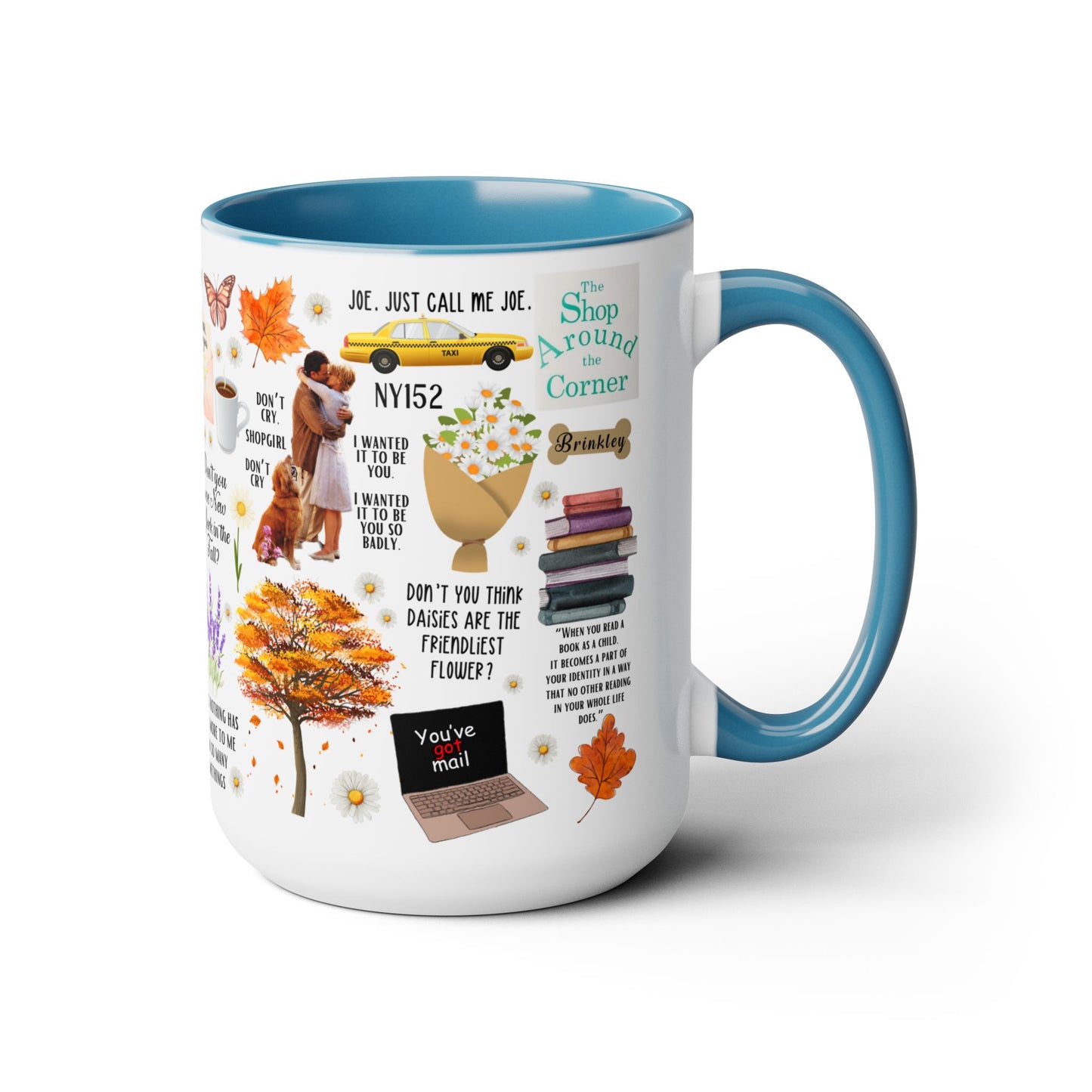 Youve Got Mail Mug 15 oz Colored Handle Coffee Mug
