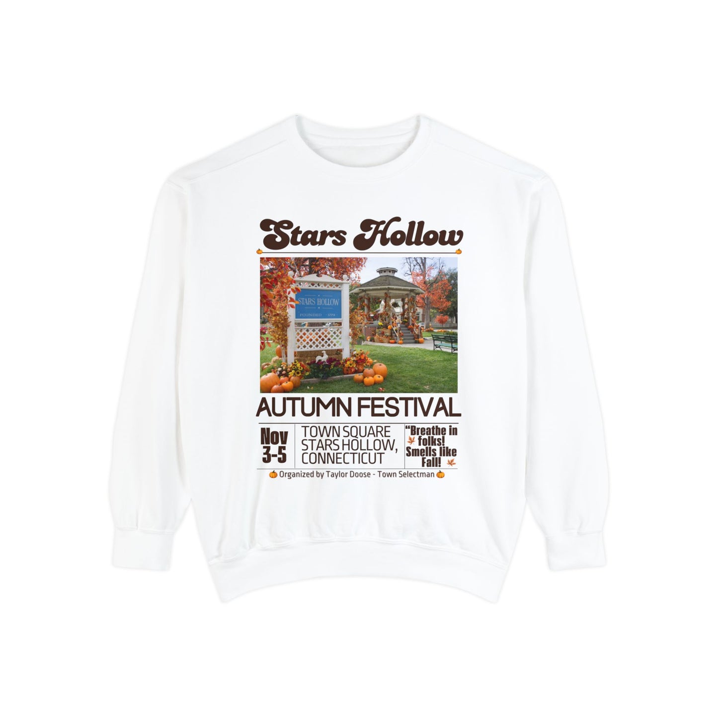 Comfort Colors® Gilmore Girls TV Show Sweatshirt - Stars Hollow Autumn Festival