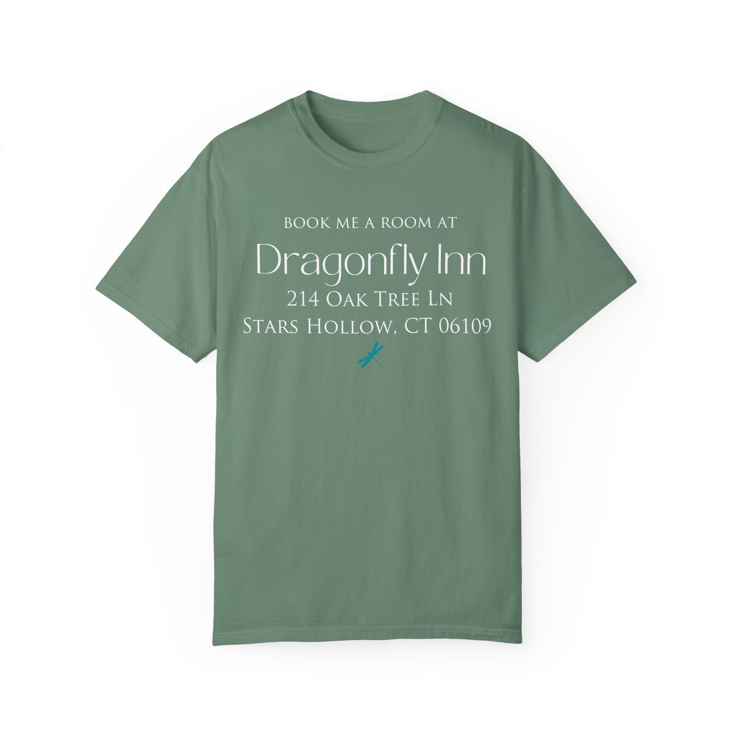 Comfort Colors® Gilmore Girls Shirt - Book Me a Room at Dragonfly Inn Stars Hollow CT