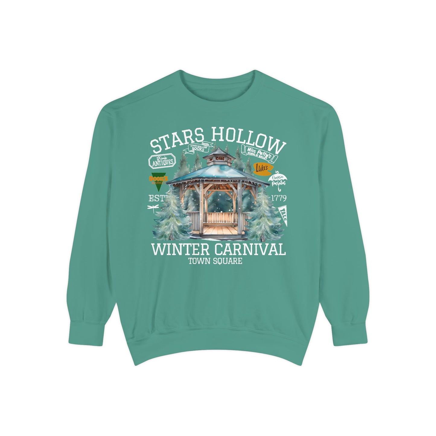 Comfort Colors® Gilmore Girls TV Show Sweatshirt - Stars Hollow Winter Carnival