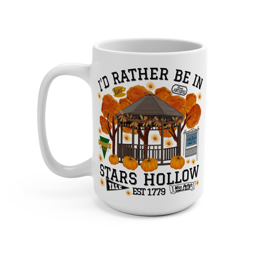Gilmore Girls TV Show Coffee Mug - 15 oz - Id Rather be in Stars Hollow