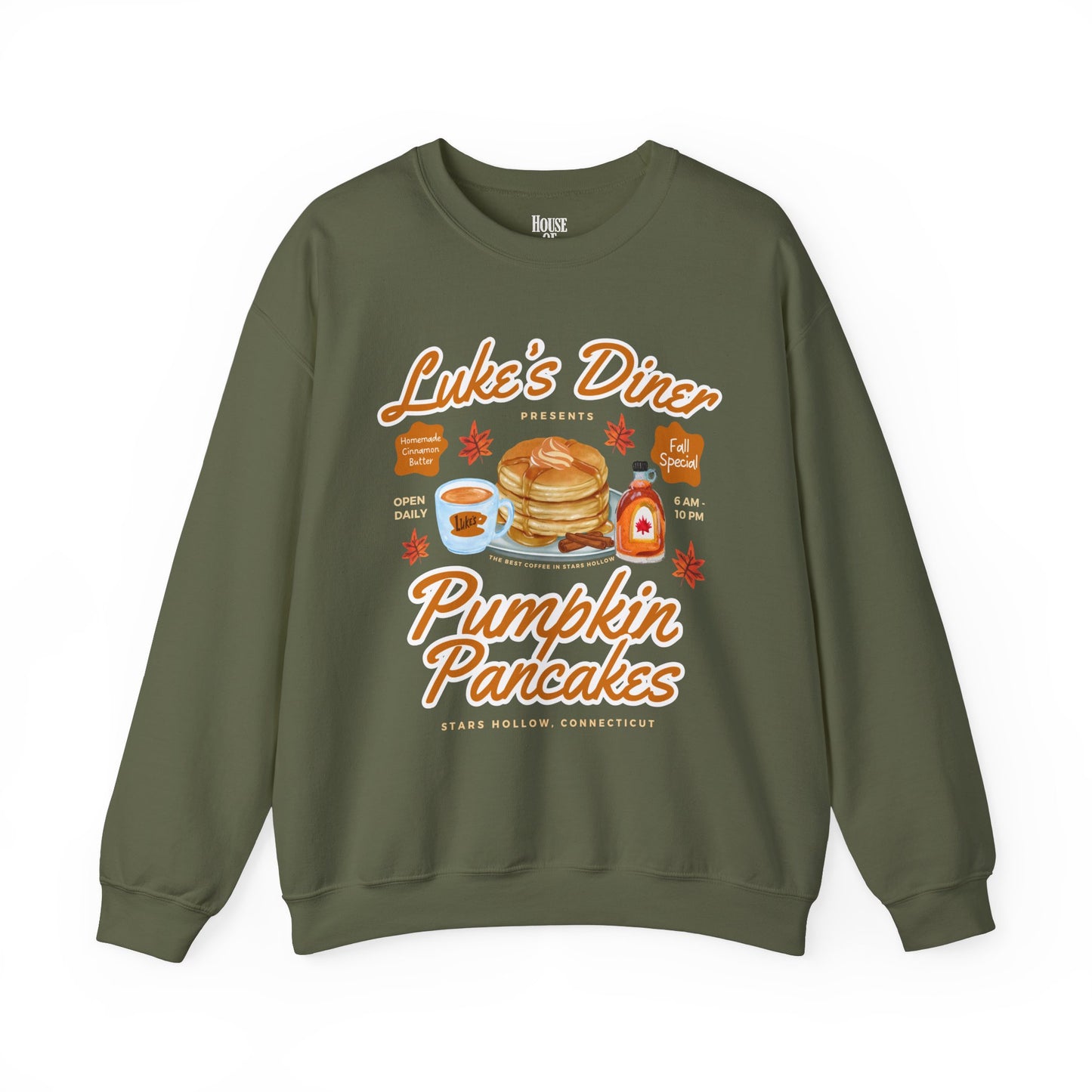 Gilmore Girls TV Show Sweatshirt - Luke’s Diner Pumpkin Pancakes