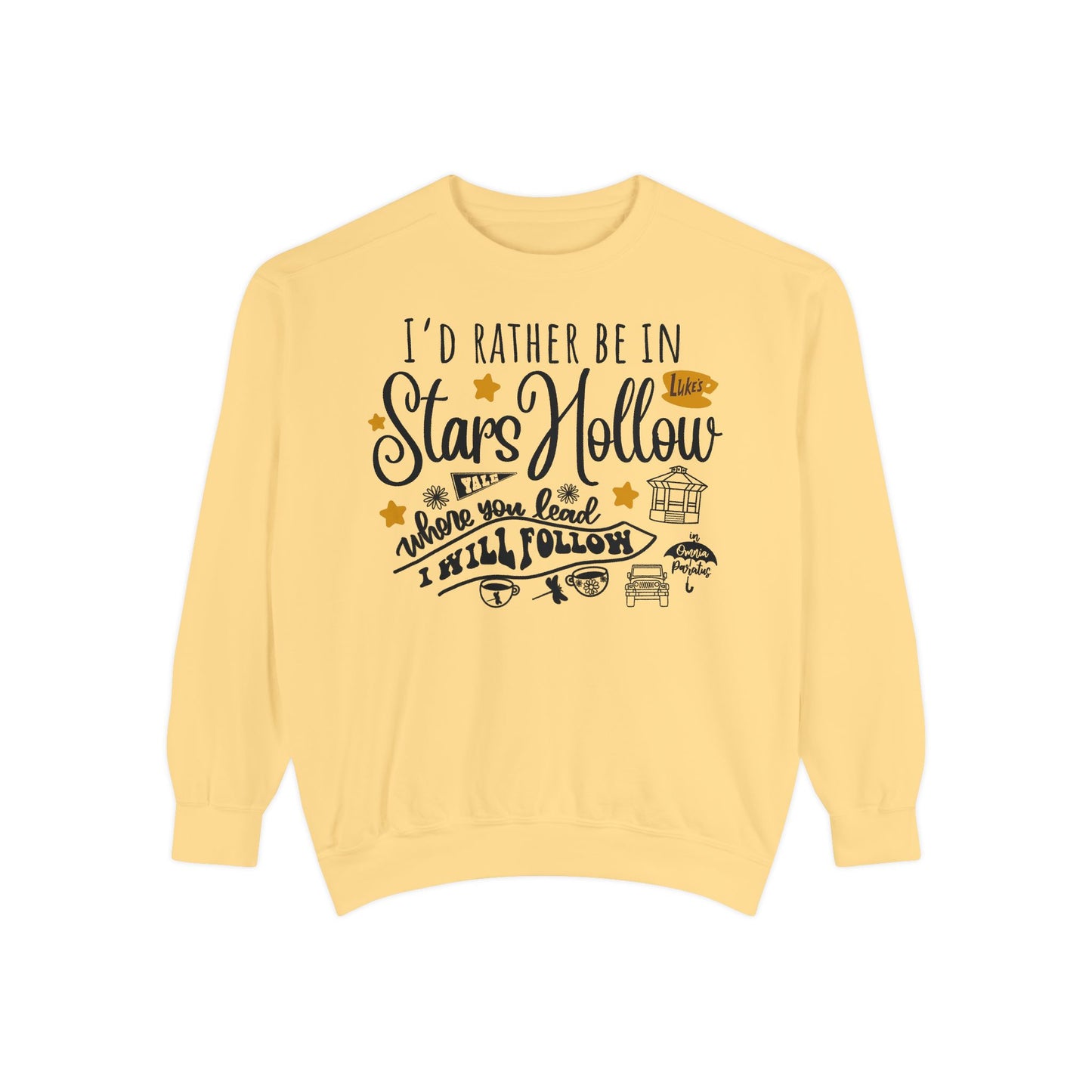 Comfort Colors® Gilmore Girls TV Show Sweatshirt - I’d Rather be in Stars Hollow