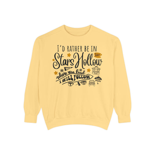 Comfort Colors® Gilmore Girls TV Show Sweatshirt - I’d Rather be in Stars Hollow