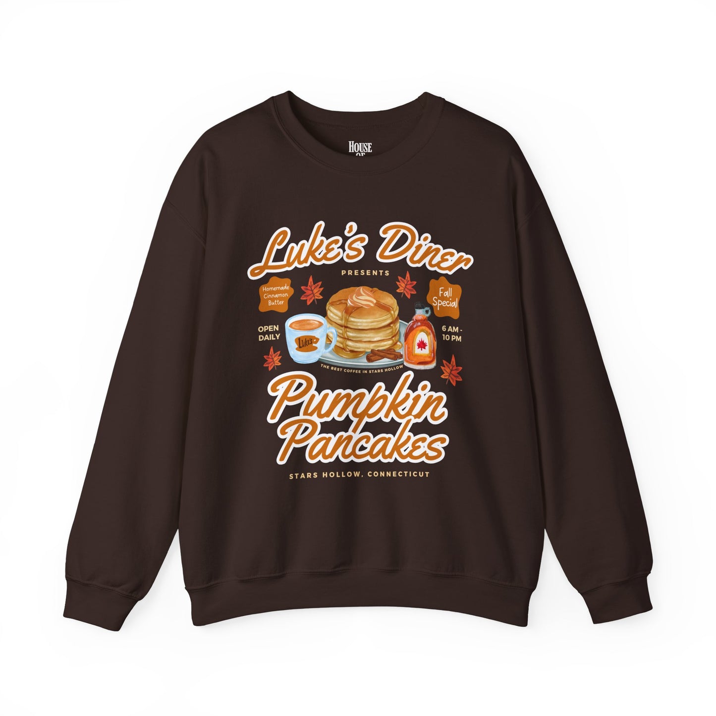 Gilmore Girls TV Show Sweatshirt - Luke’s Diner Pumpkin Pancakes