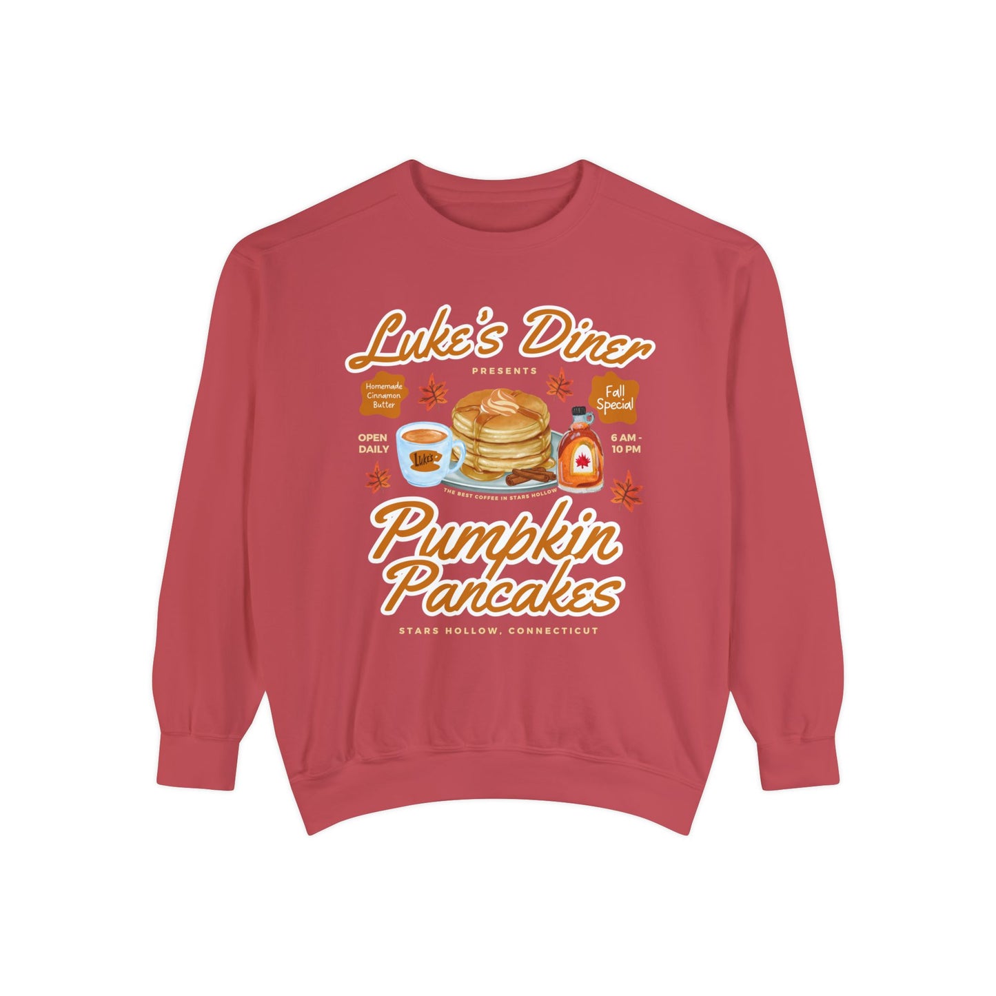 Comfort Colors® Gilmore Girls TV Show Sweatshirt - Luke’s Diner Pumpkin Pancakes