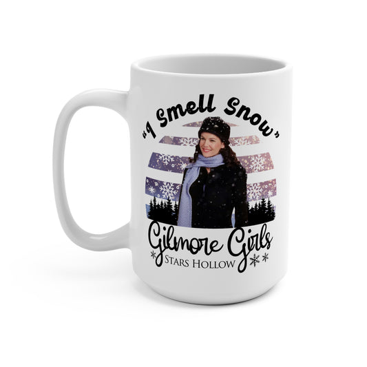 Gilmore Girls TV Show Coffee Mug - 15 oz - I Smell Snow Lorelai Gilmore