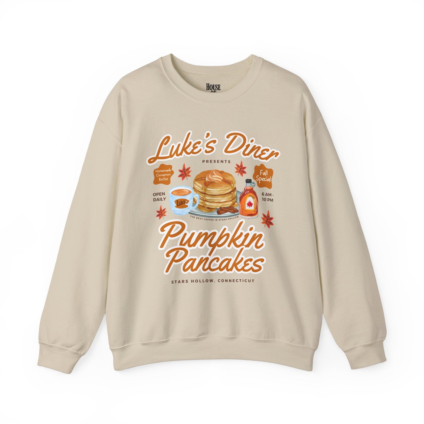 Gilmore Girls TV Show Sweatshirt - Luke’s Diner Pumpkin Pancakes