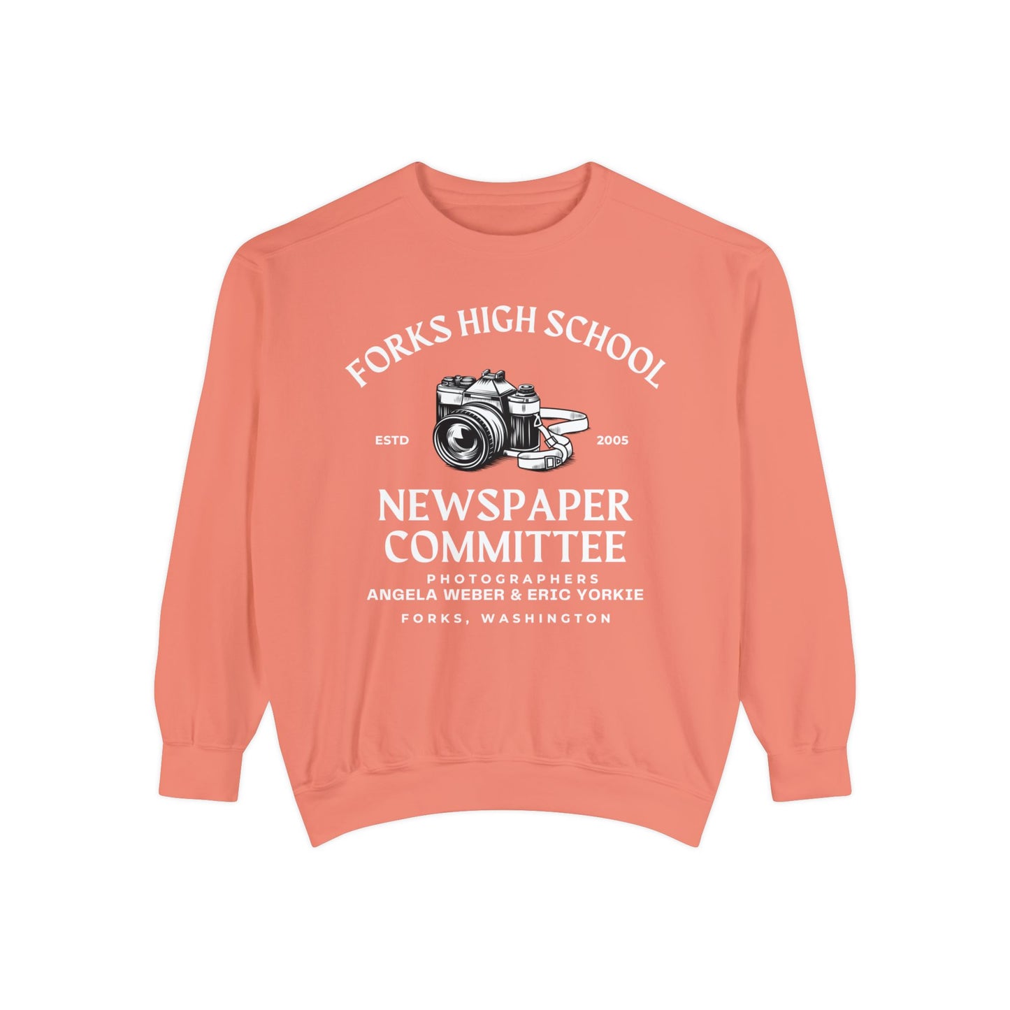 Comfort Colors® Twilight Saga Movie Book Sweatshirt - Forks High School Newspaper Committee