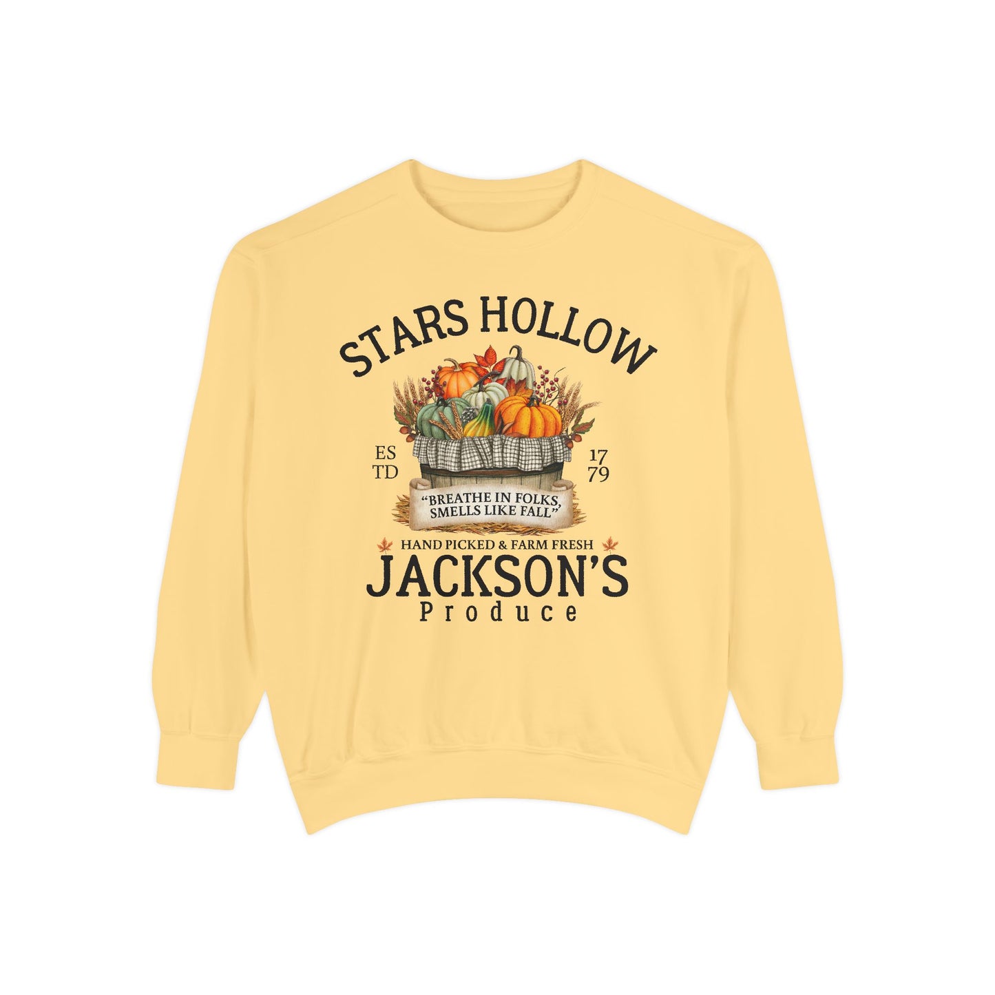 Comfort Colors® Gilmore Girls TV Show Sweatshirt - Stars Hollow Jackson’s Produce