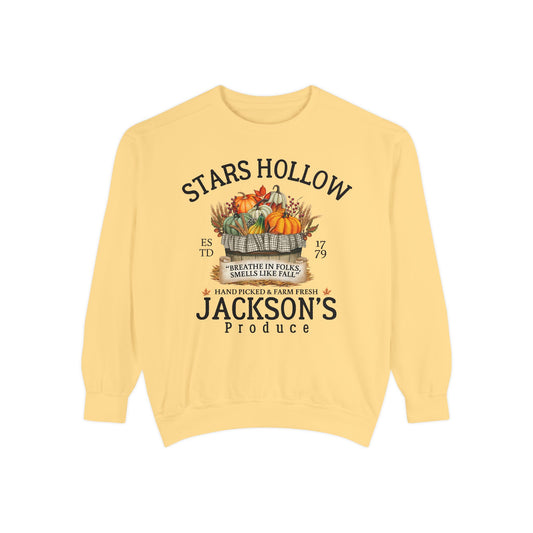 Comfort Colors® Gilmore Girls TV Show Sweatshirt - Stars Hollow Jackson’s Produce