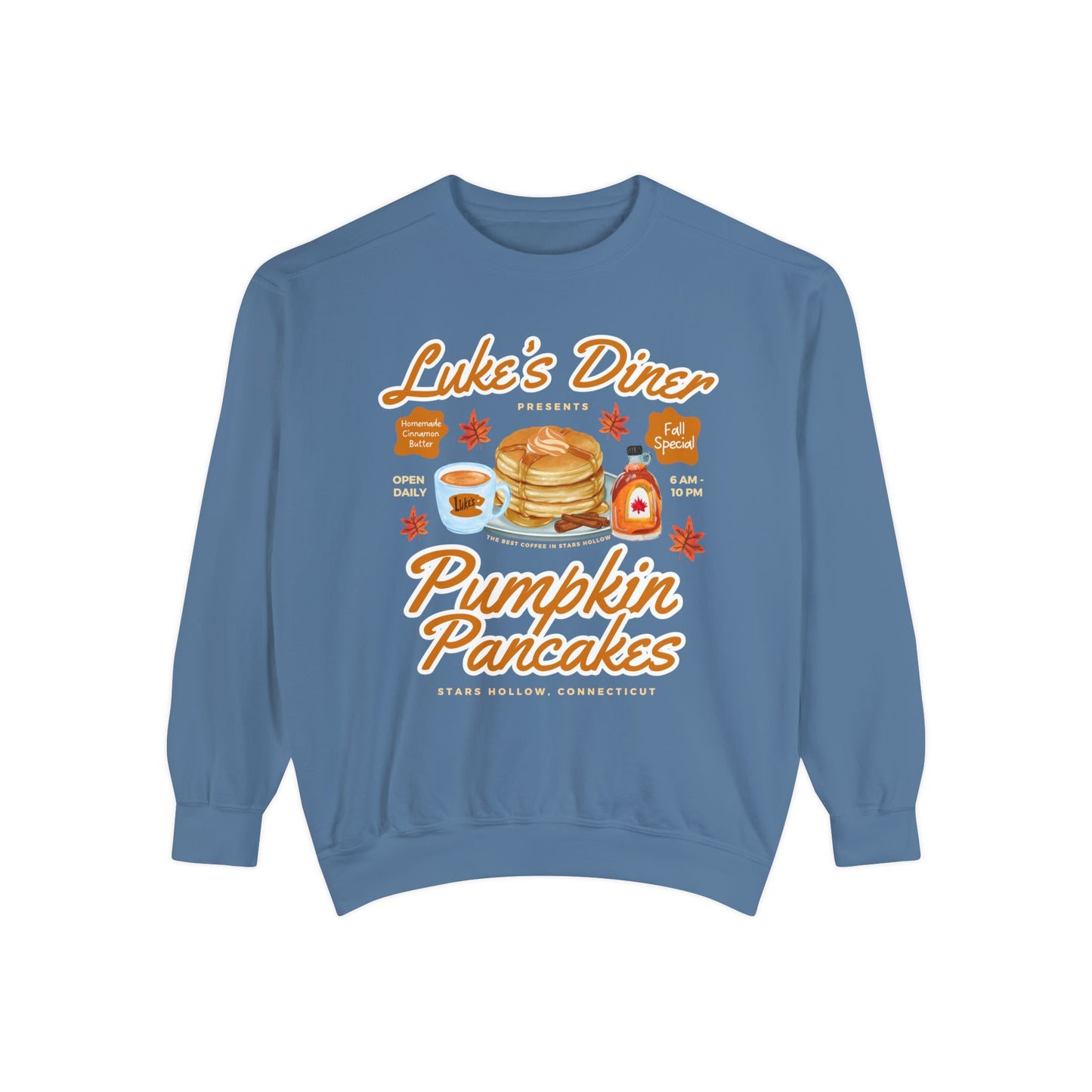 Comfort Colors® Gilmore Girls TV Show Sweatshirt - Luke’s Diner Pumpkin Pancakes
