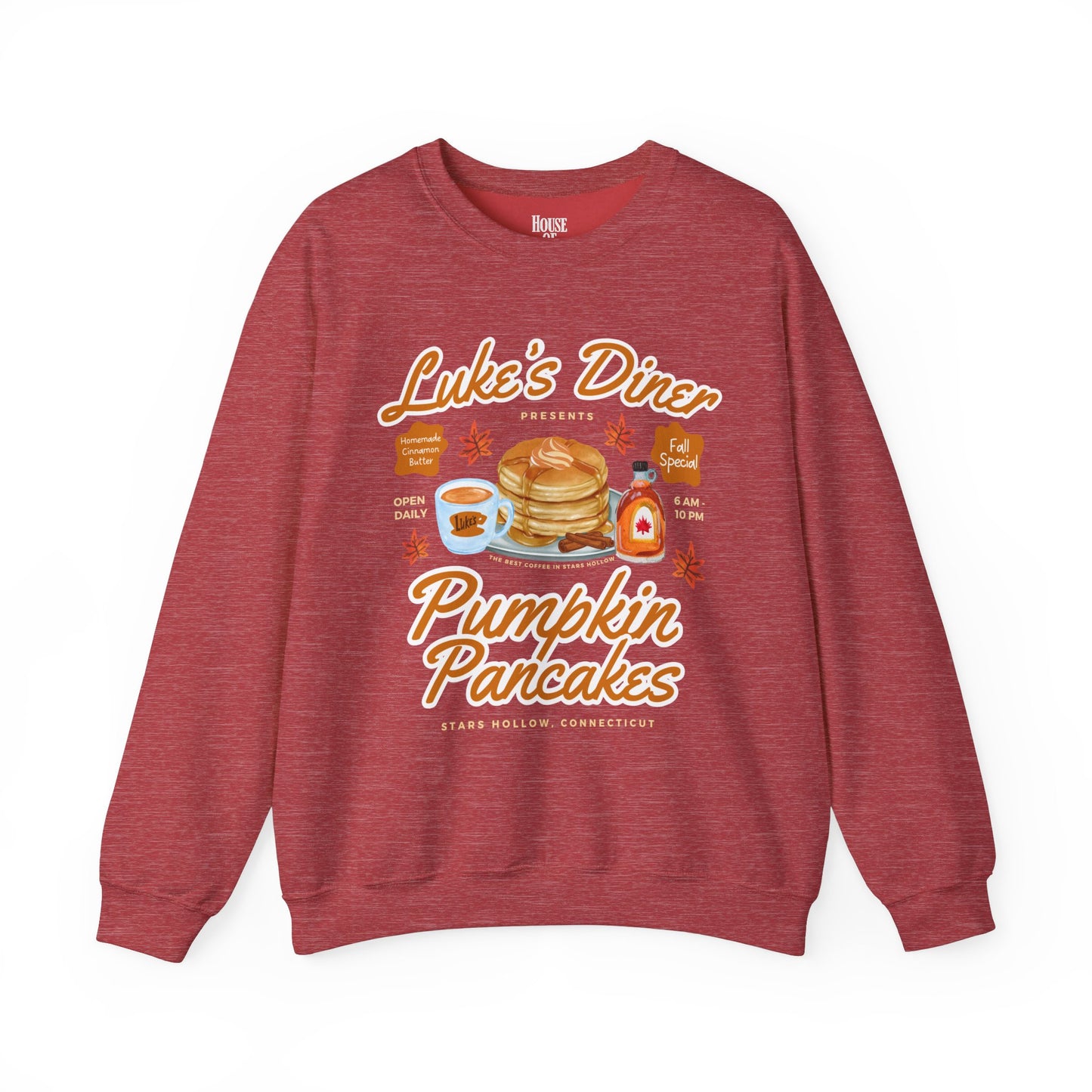 Gilmore Girls TV Show Sweatshirt - Luke’s Diner Pumpkin Pancakes