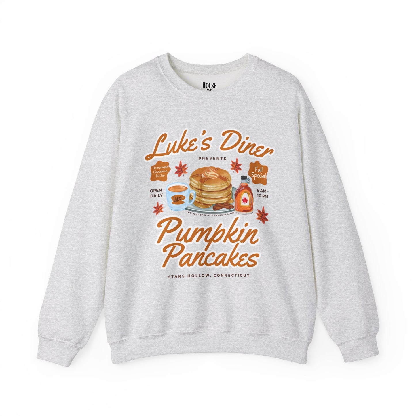 Gilmore Girls TV Show Sweatshirt - Luke’s Diner Pumpkin Pancakes