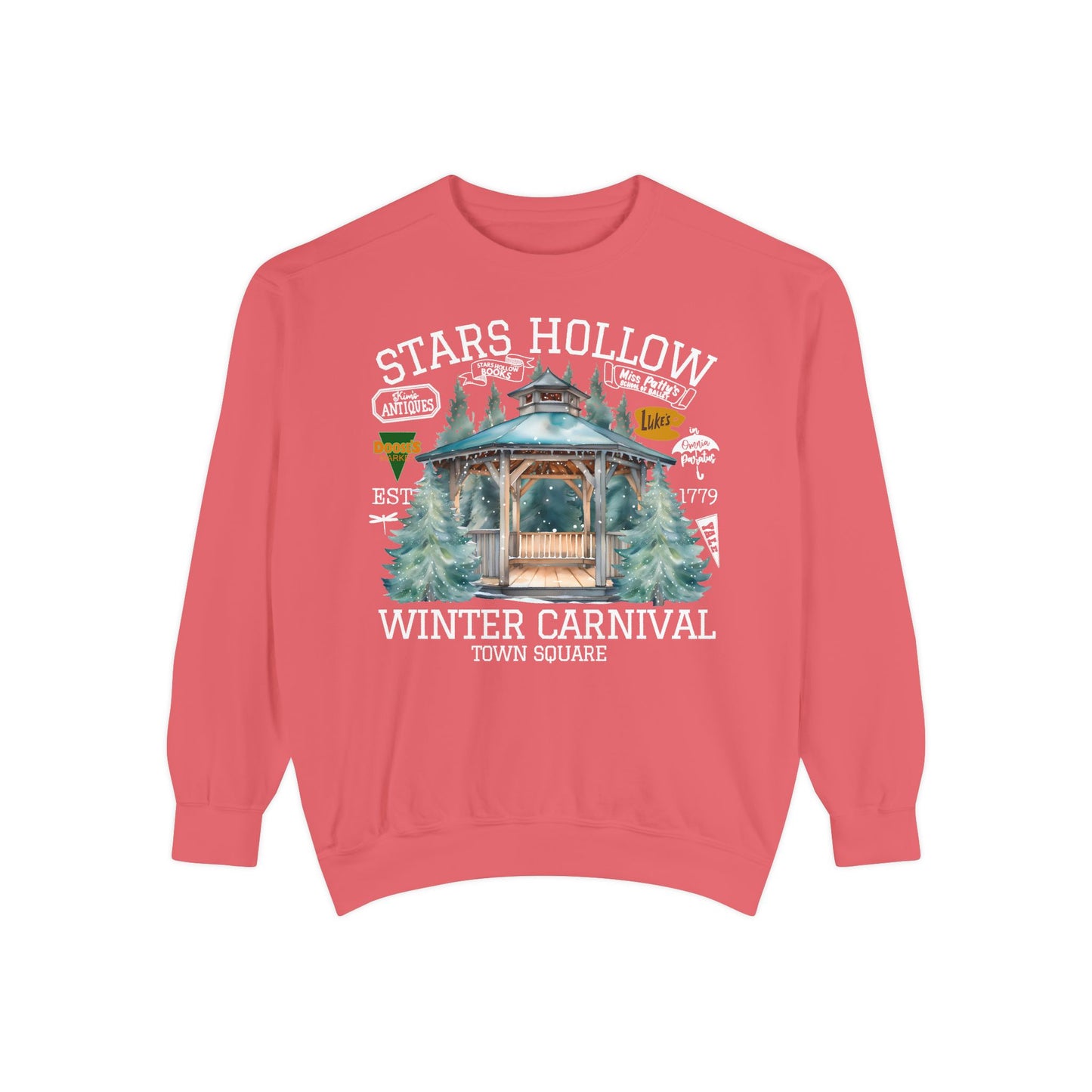 Comfort Colors® Gilmore Girls TV Show Sweatshirt - Stars Hollow Winter Carnival