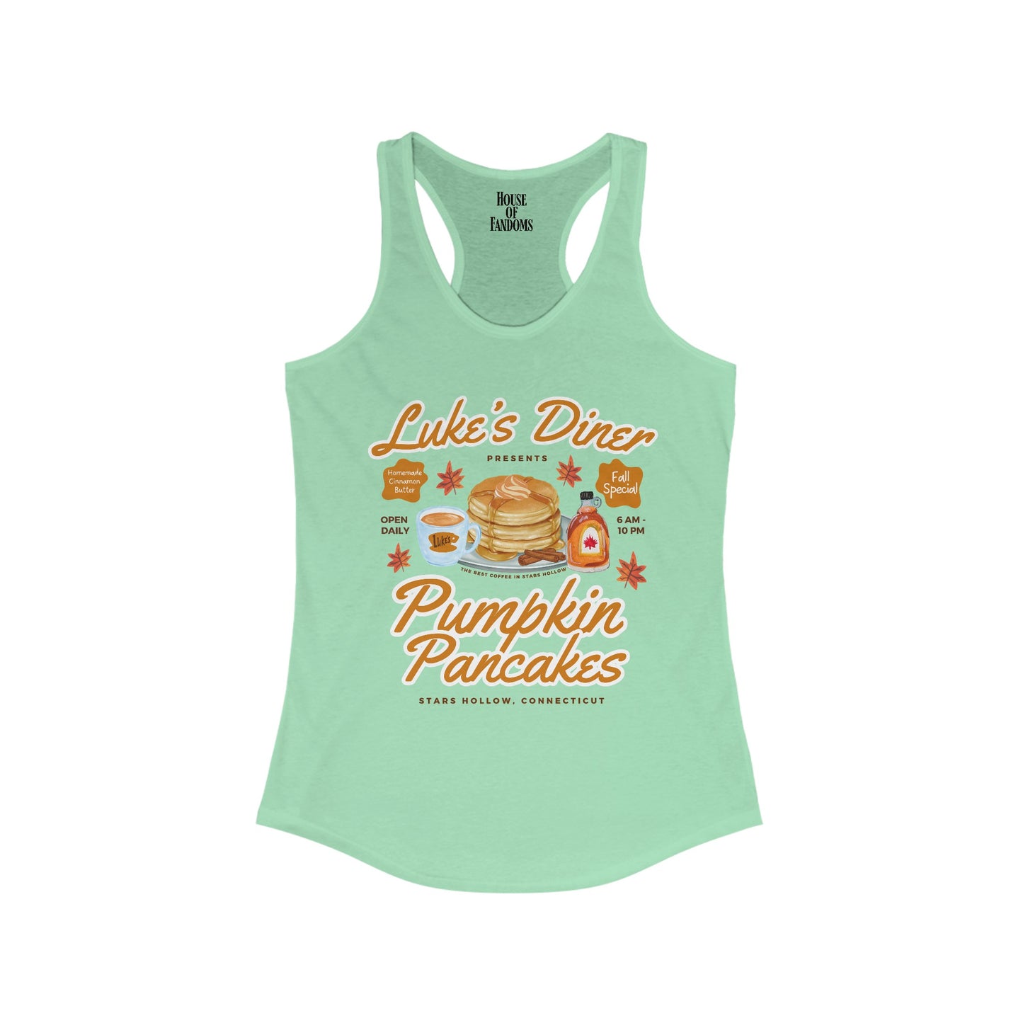 Gilmore Girls TV Show Shirt Tank - Luke’s Diner Pumpkin Pancakes