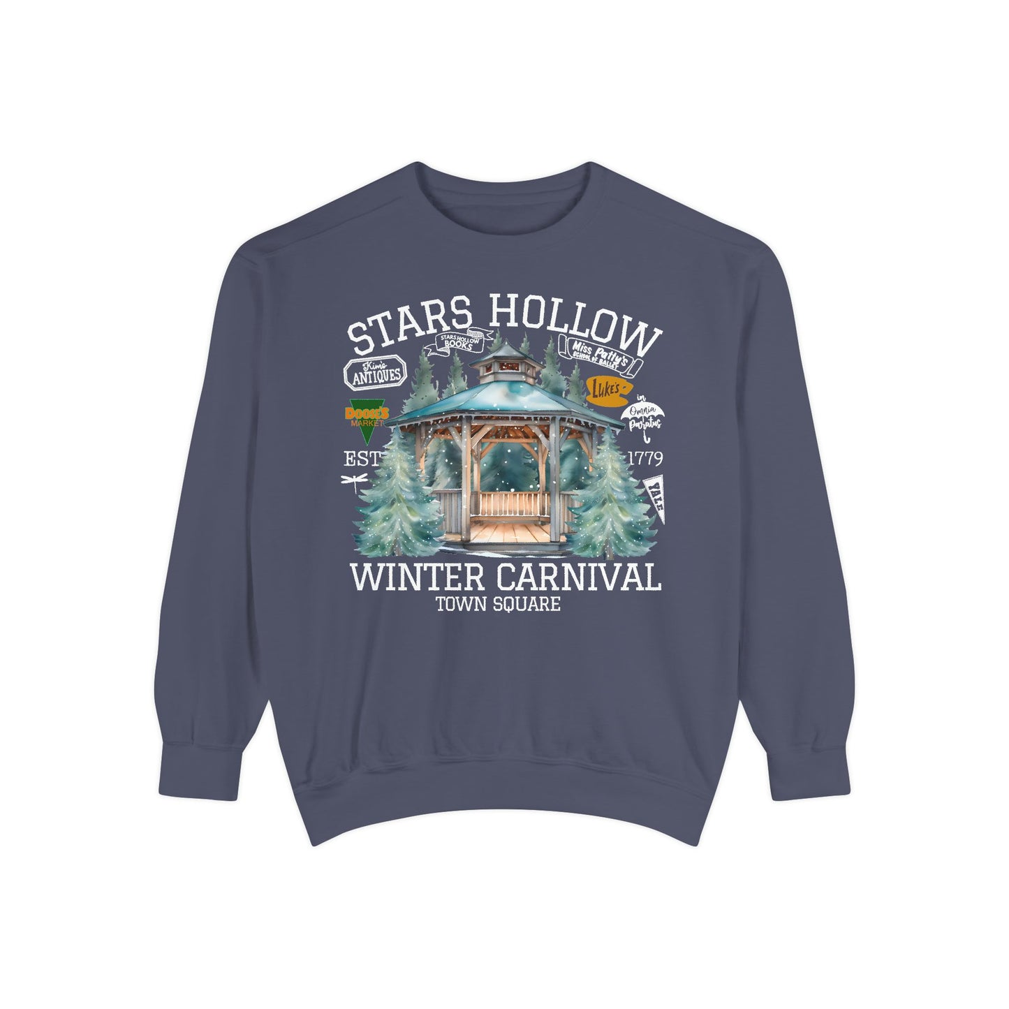 Comfort Colors® Gilmore Girls TV Show Sweatshirt - Stars Hollow Winter Carnival