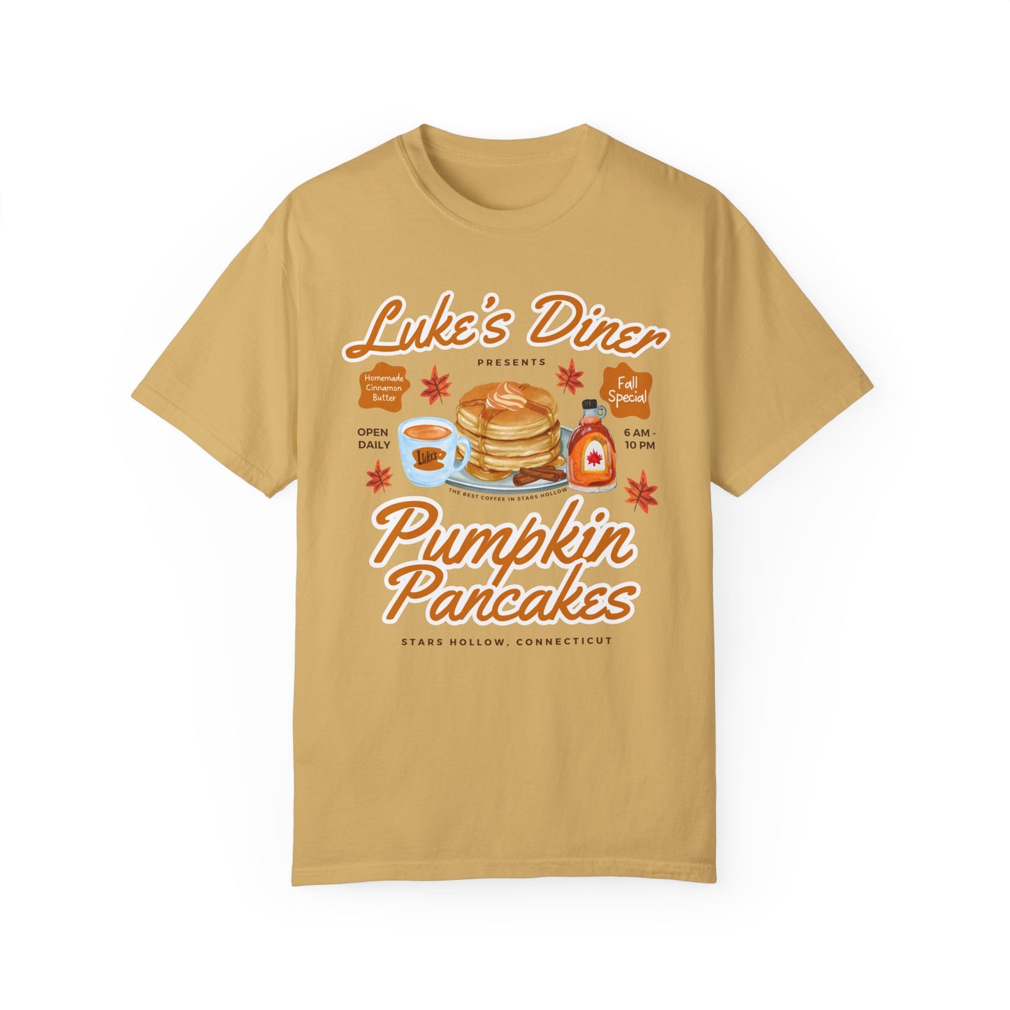 Comfort Colors® Gilmore Girls TV Show Shirt - Luke’s Diner Pumpkin Pancakes