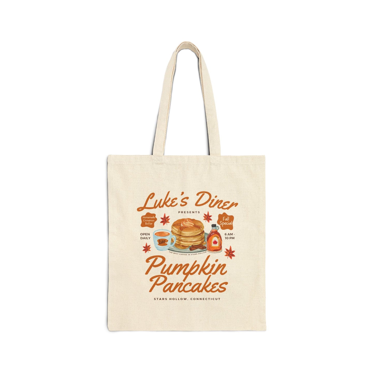 Gilmore Girls TV Show Tote Bag - Luke’s Diner Pumpkin Pancakes
