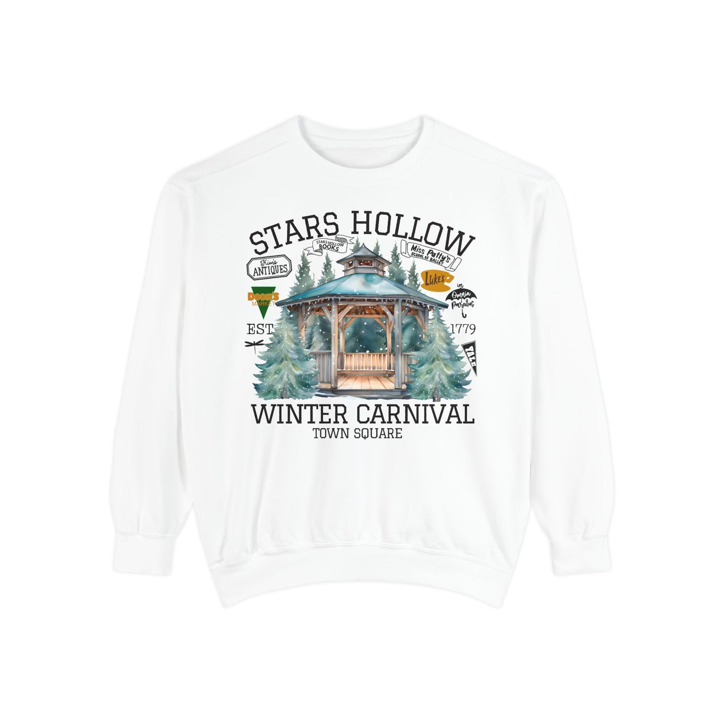 Comfort Colors® Gilmore Girls TV Show Sweatshirt - Stars Hollow Winter Carnival