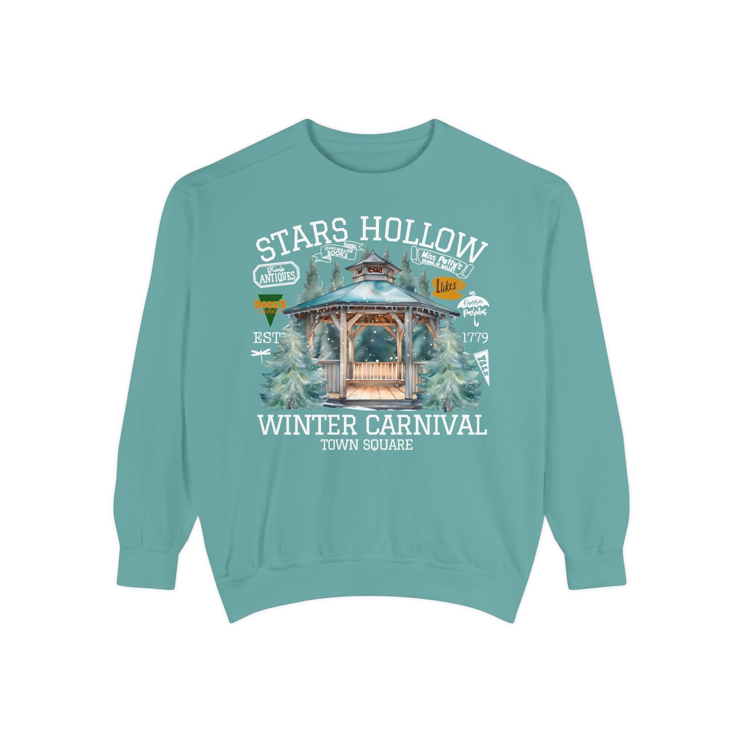 Comfort Colors® Gilmore Girls TV Show Sweatshirt - Stars Hollow Winter Carnival