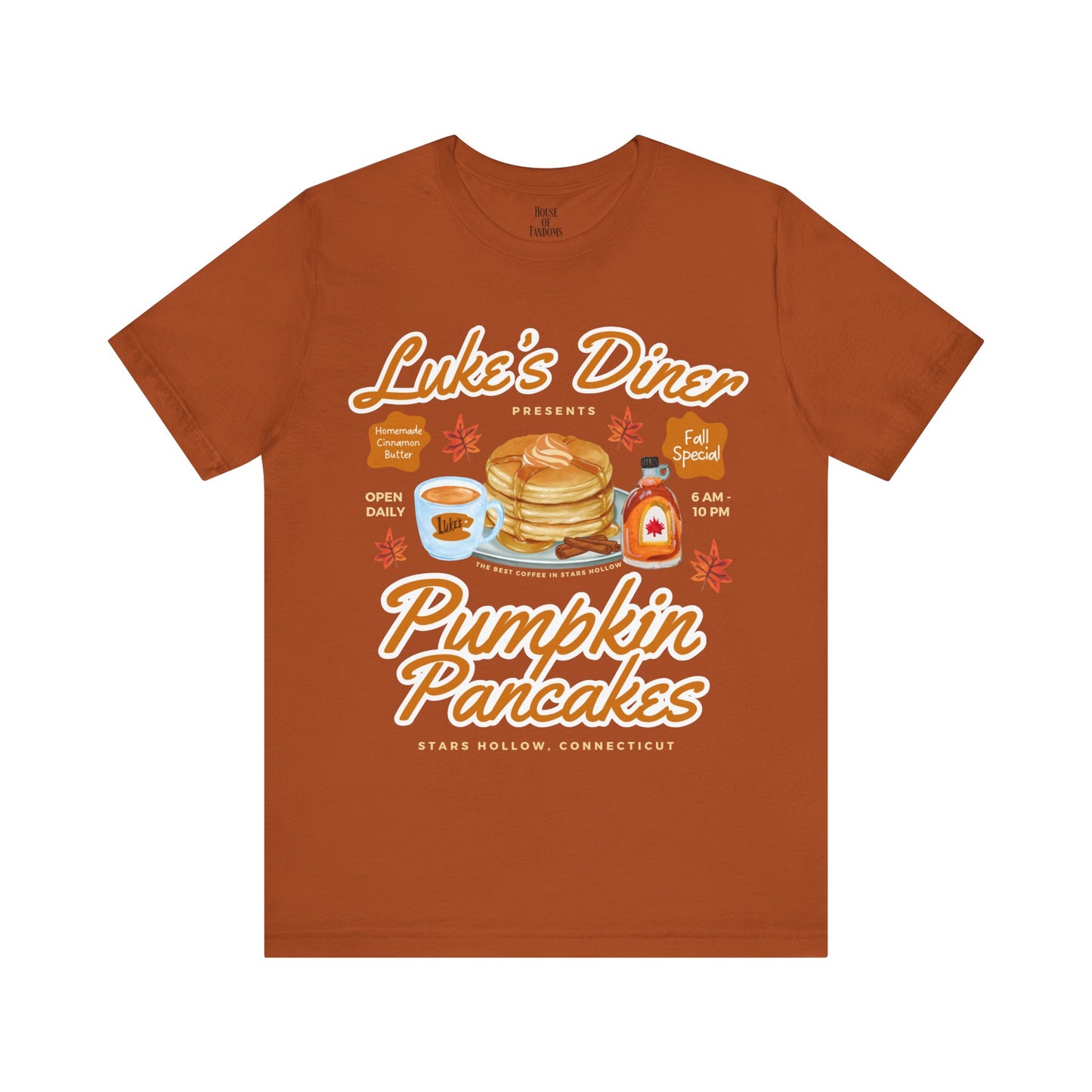Gilmore Girls TV Show Shirt - Luke’s Diner Pumpkin Pancakes