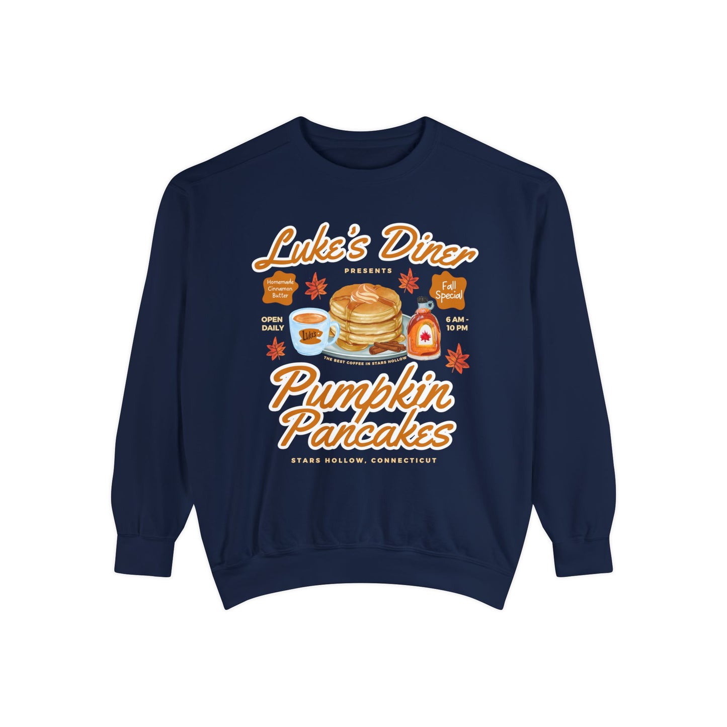 Comfort Colors® Gilmore Girls TV Show Sweatshirt - Luke’s Diner Pumpkin Pancakes