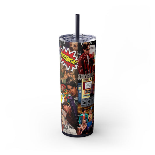 Skinny Tumbler - Sheldon Cooper Bazinga Physics TV Show Nerd The Big Bang Theory