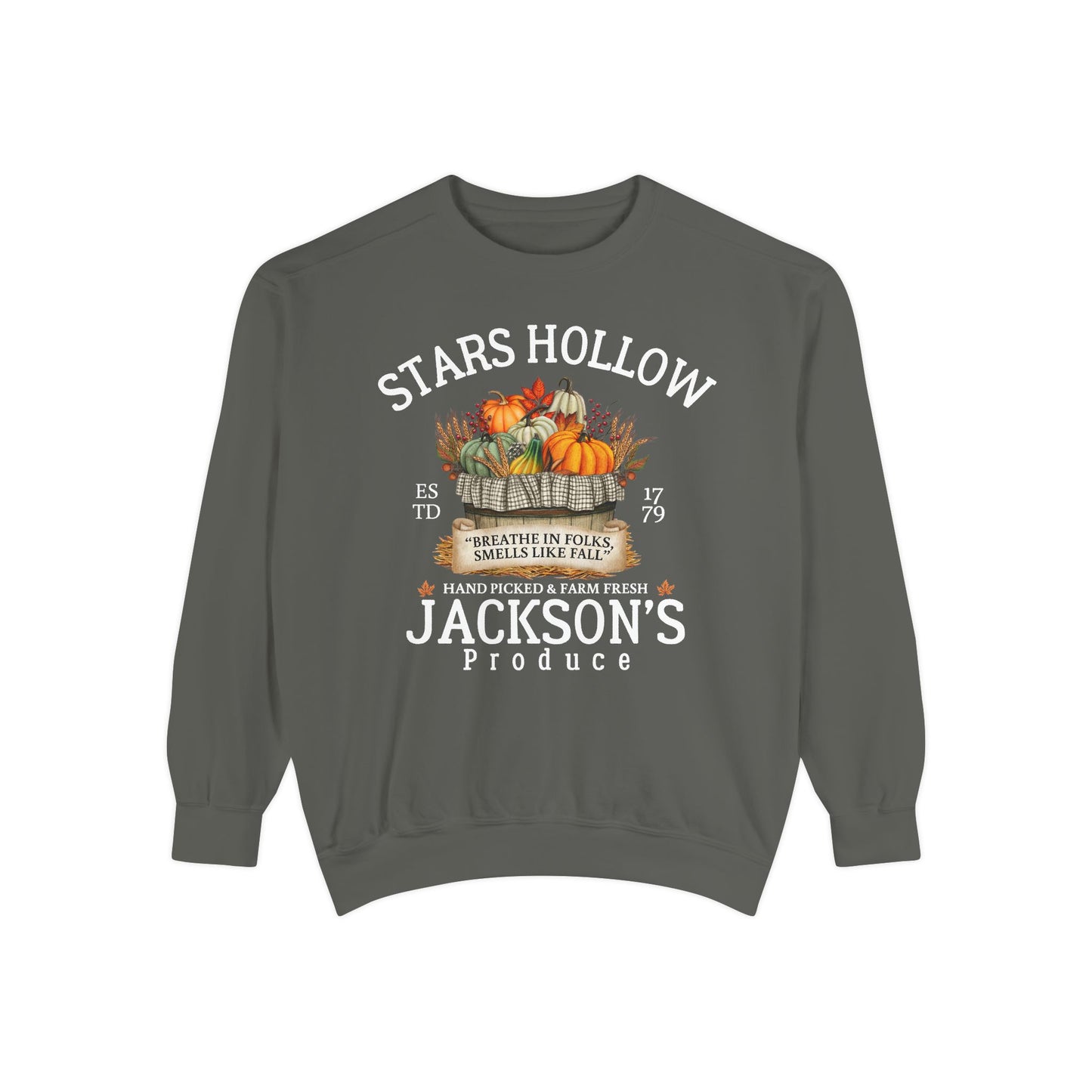 Comfort Colors® Gilmore Girls TV Show Sweatshirt - Stars Hollow Jackson’s Produce