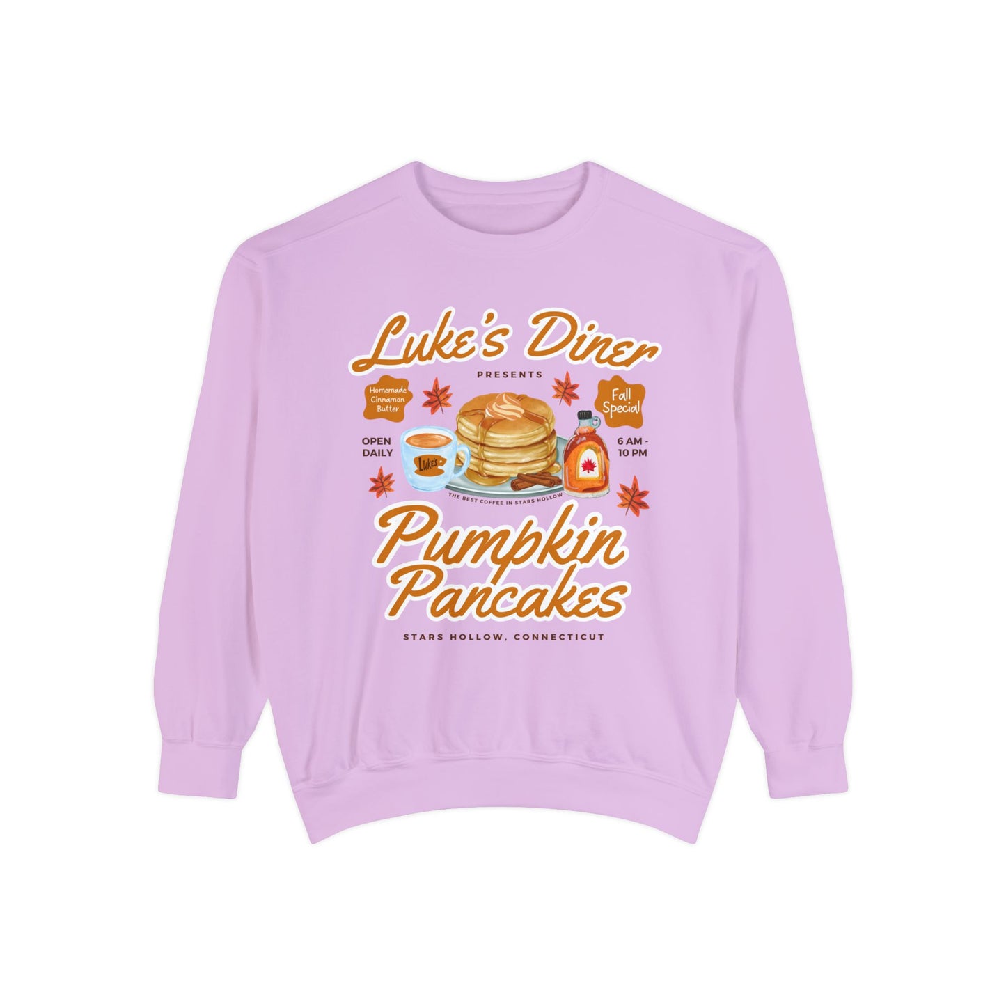 Comfort Colors® Gilmore Girls TV Show Sweatshirt - Luke’s Diner Pumpkin Pancakes