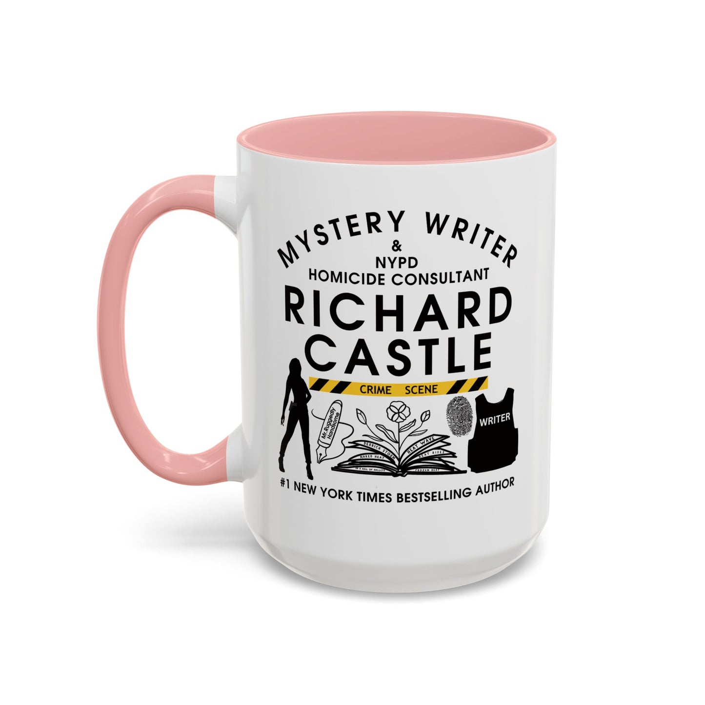 Castle TV Show Coffee Mug Colored Handle 11 oz or 15 oz