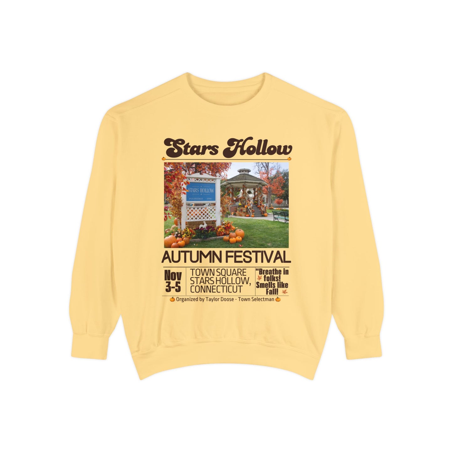 Comfort Colors® Gilmore Girls TV Show Sweatshirt - Stars Hollow Autumn Festival