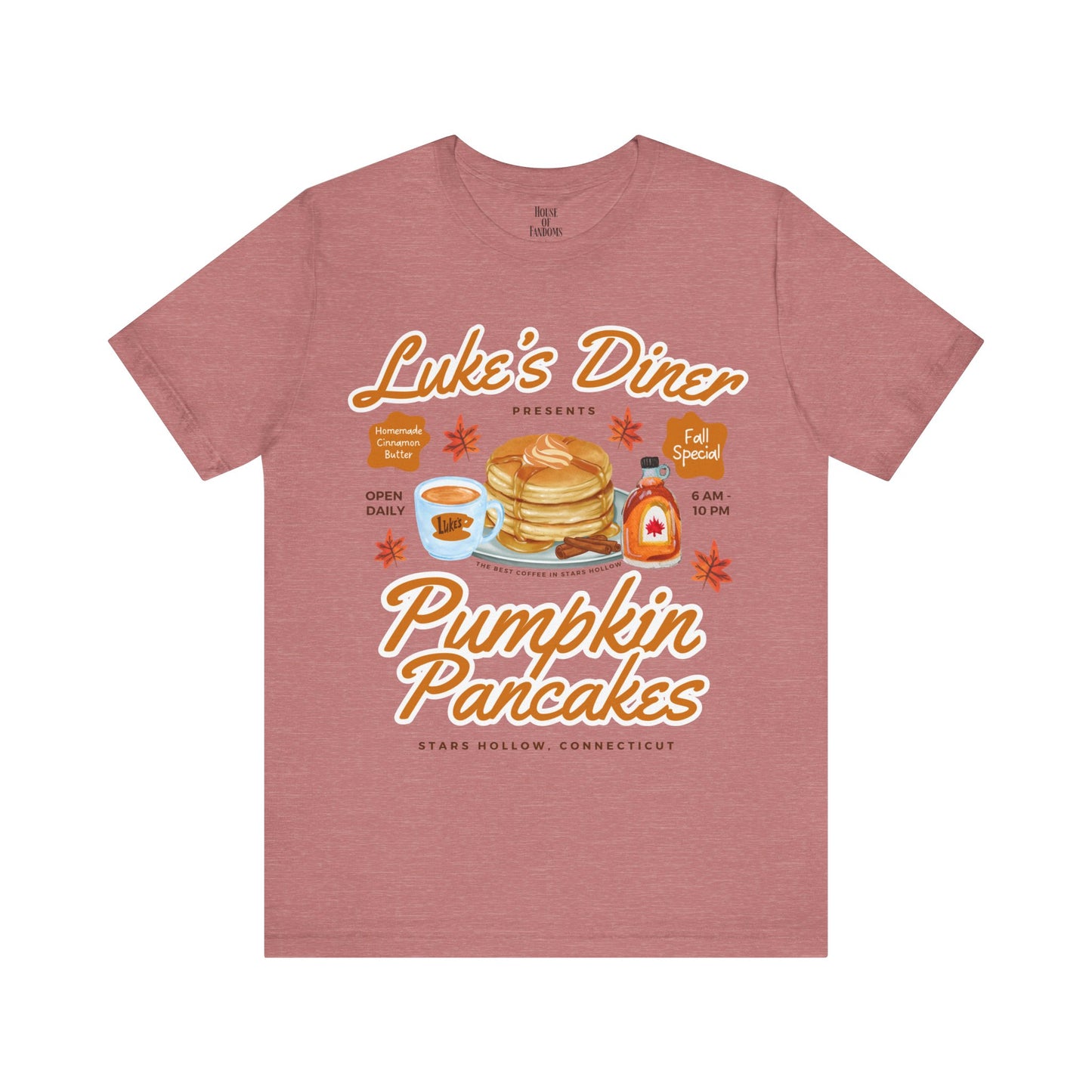 Gilmore Girls TV Show Shirt - Luke’s Diner Pumpkin Pancakes