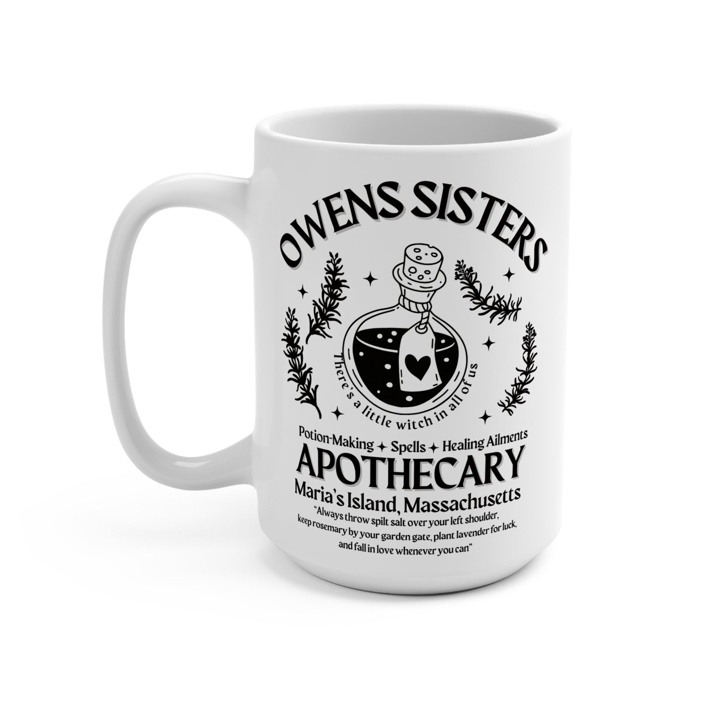 Practical Magic White 15 oz Coffee Mug