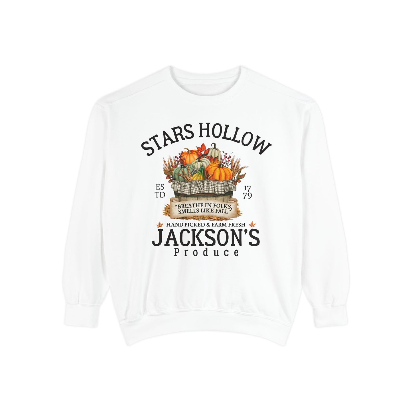 Comfort Colors® Gilmore Girls TV Show Sweatshirt - Stars Hollow Jackson’s Produce