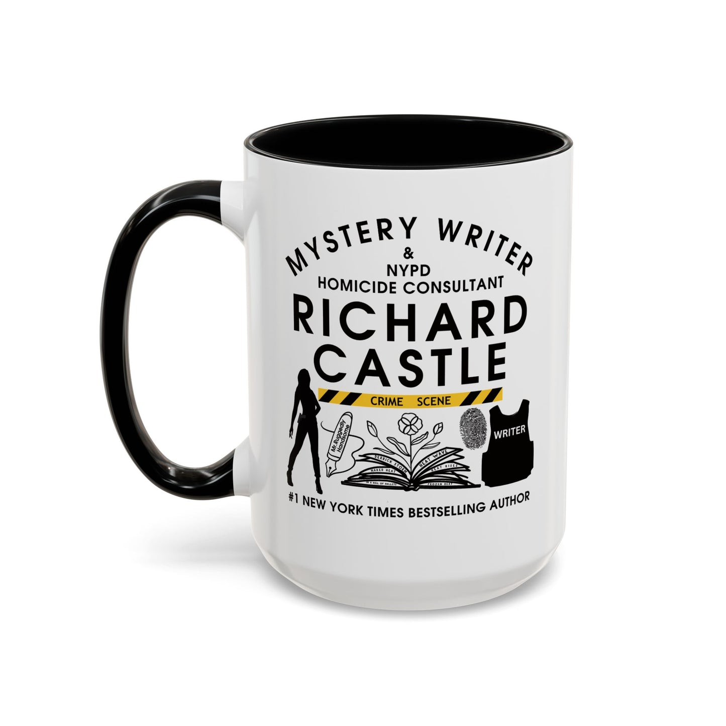 Castle TV Show Coffee Mug Colored Handle 11 oz or 15 oz