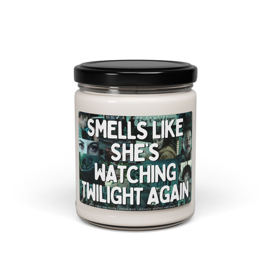 Shes Watching Twilight Again Candle, Edward Cullen, Bella Swan, 2000s Movies, Bookish Merch, Gift for Readers, Team Jacob or Edward Forks