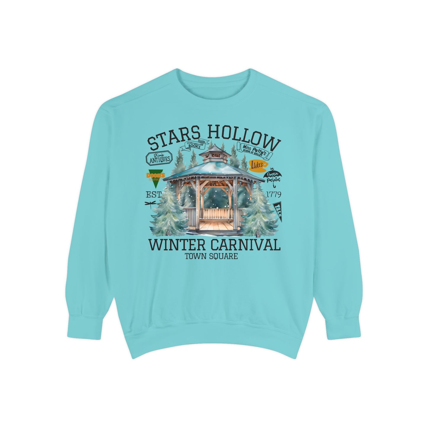 Comfort Colors® Gilmore Girls TV Show Sweatshirt - Stars Hollow Winter Carnival