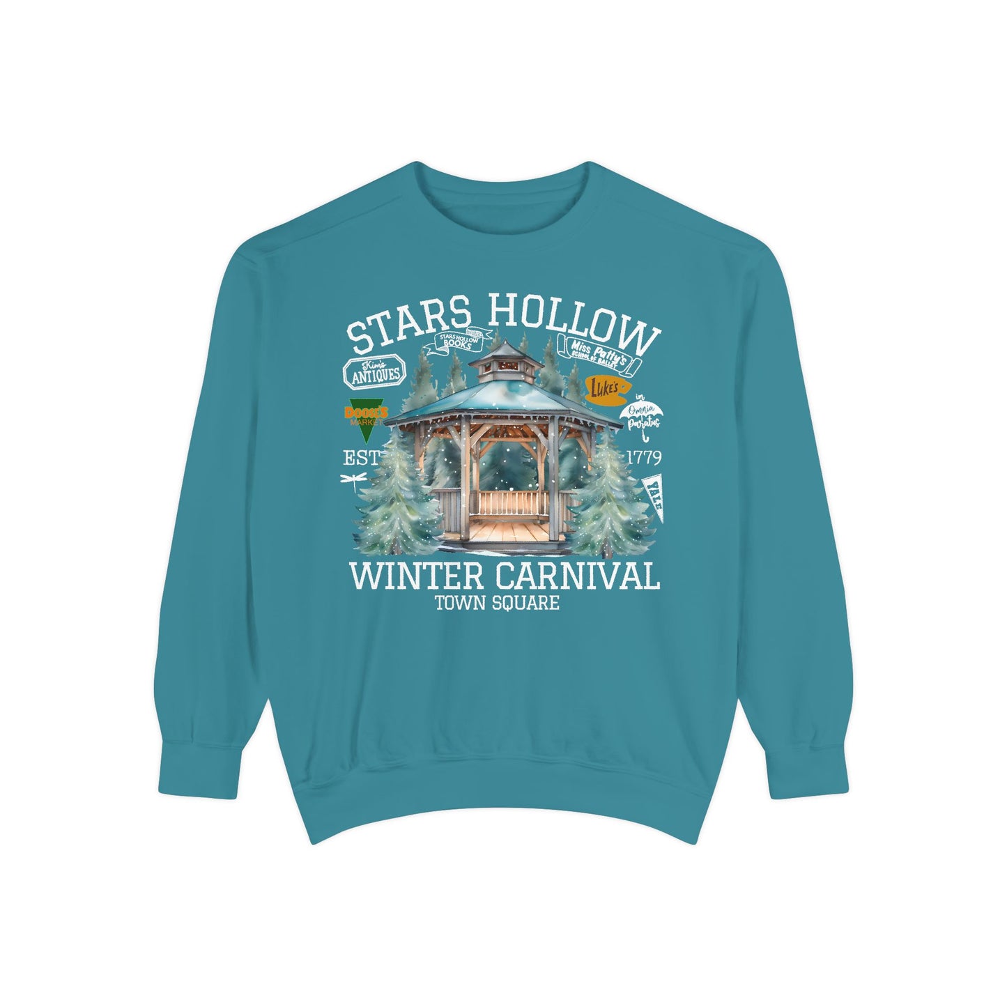 Comfort Colors® Gilmore Girls TV Show Sweatshirt - Stars Hollow Winter Carnival