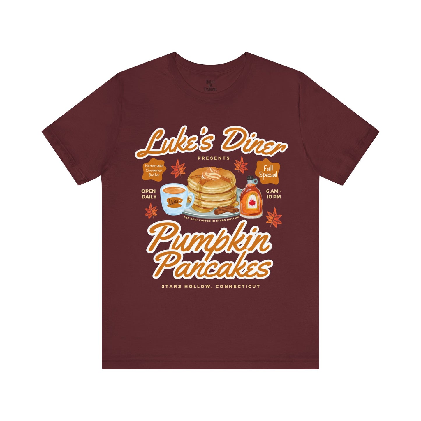Gilmore Girls TV Show Shirt - Luke’s Diner Pumpkin Pancakes