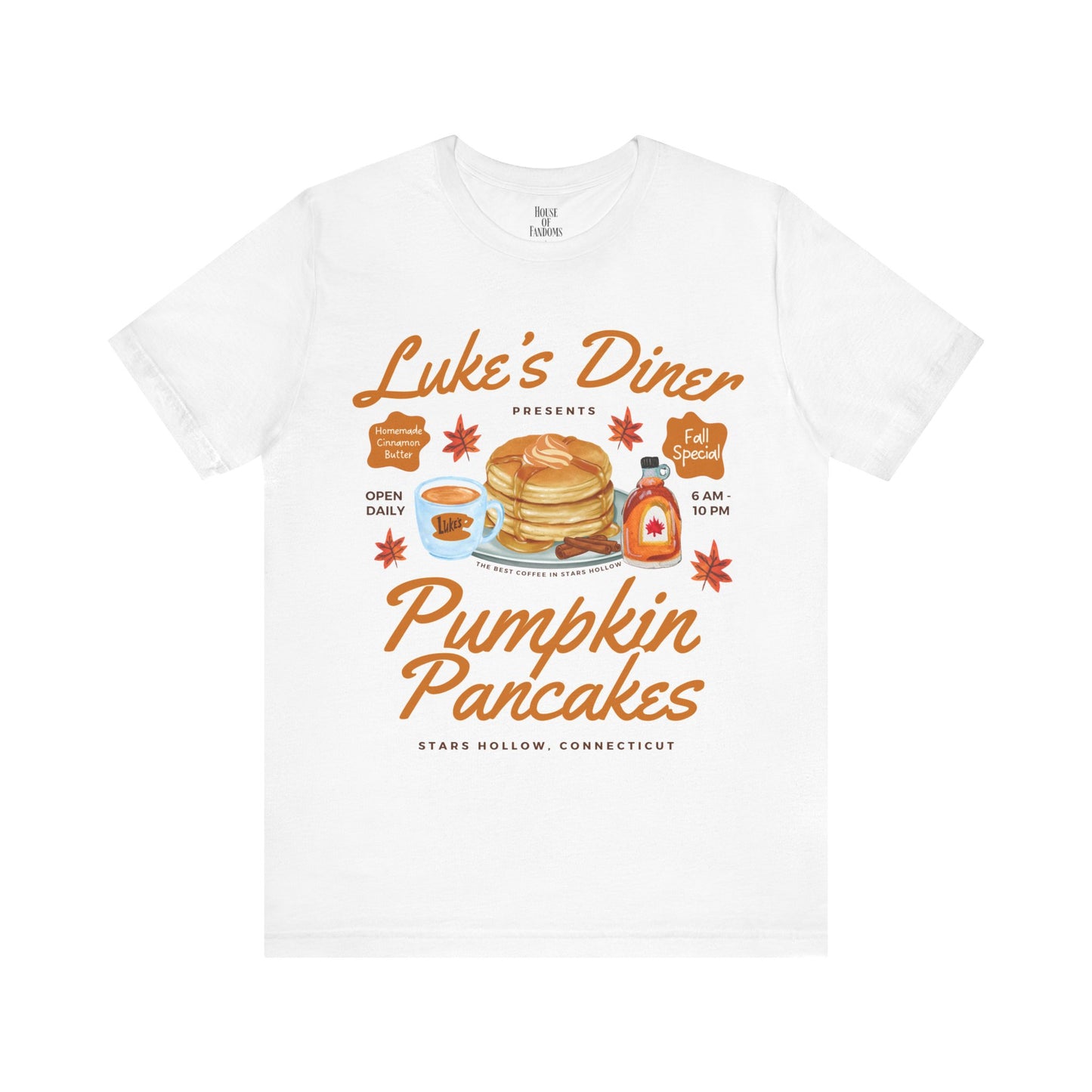 Gilmore Girls TV Show Shirt - Luke’s Diner Pumpkin Pancakes