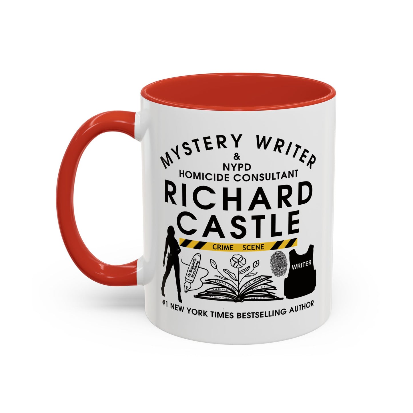 Castle TV Show Coffee Mug Colored Handle 11 oz or 15 oz