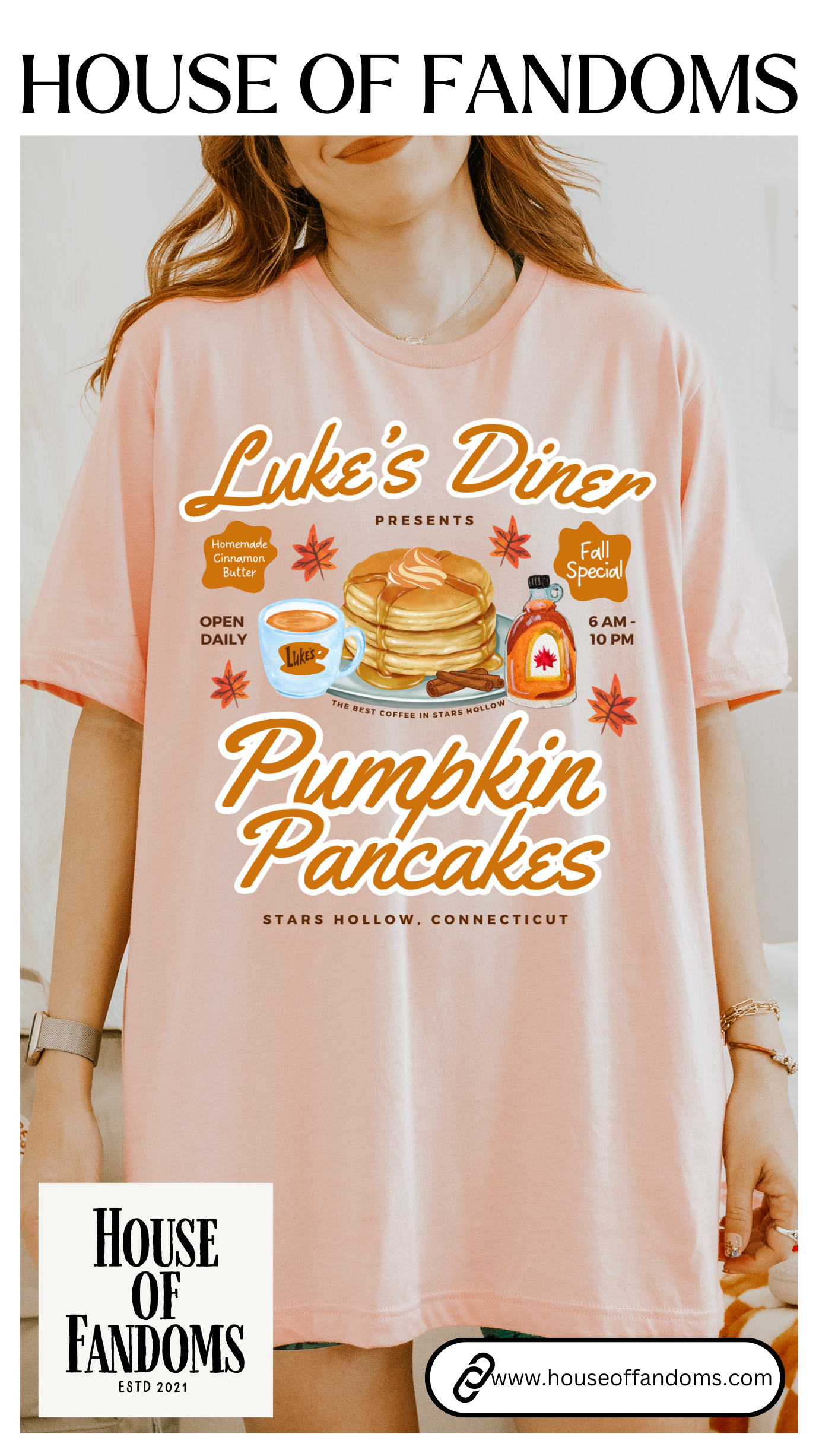 Gilmore Girls TV Show Shirt - Luke’s Diner Pumpkin Pancakes