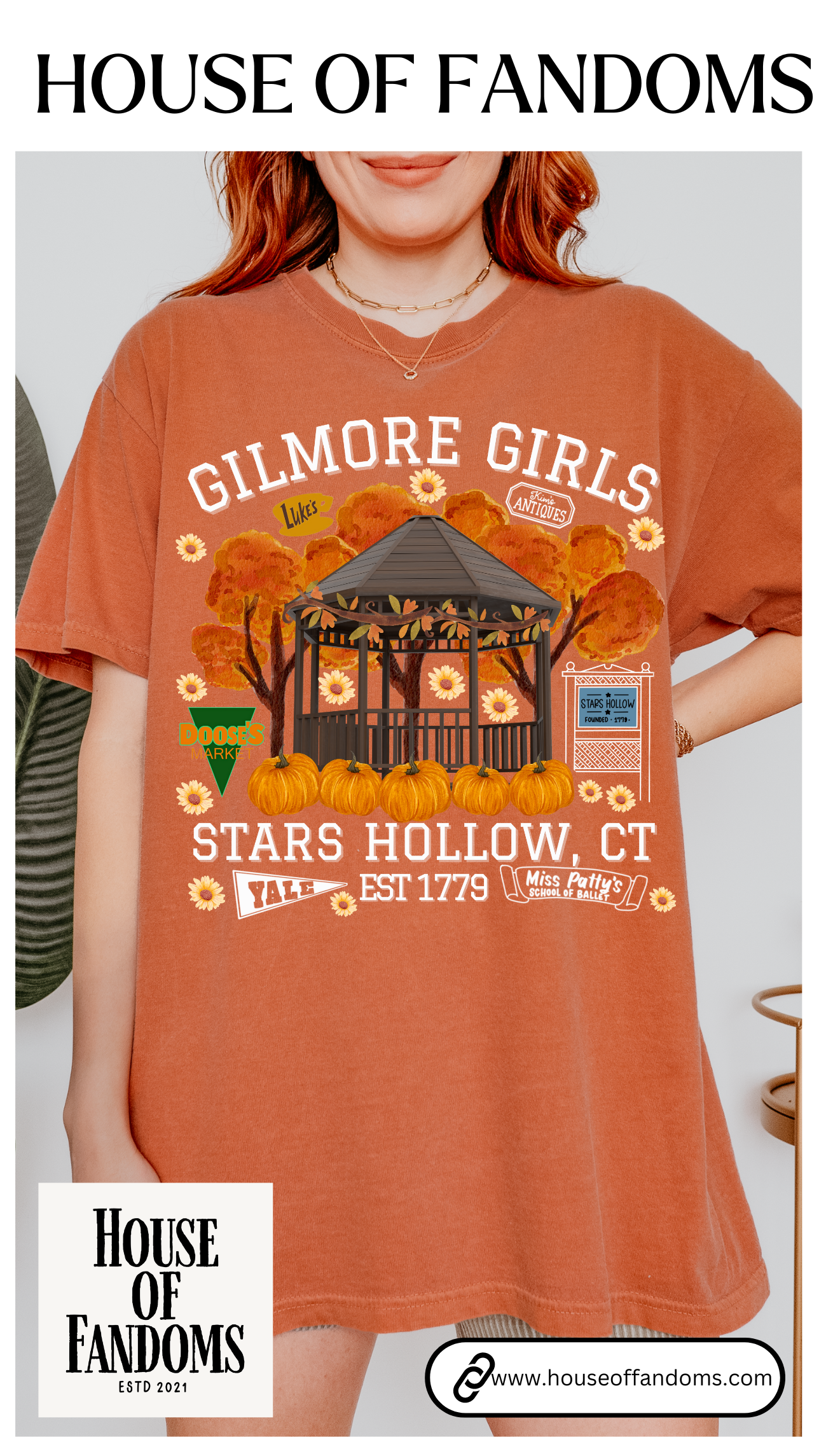 Comfort Colors® Gilmore Girls Shirt - Stars Hollow CT