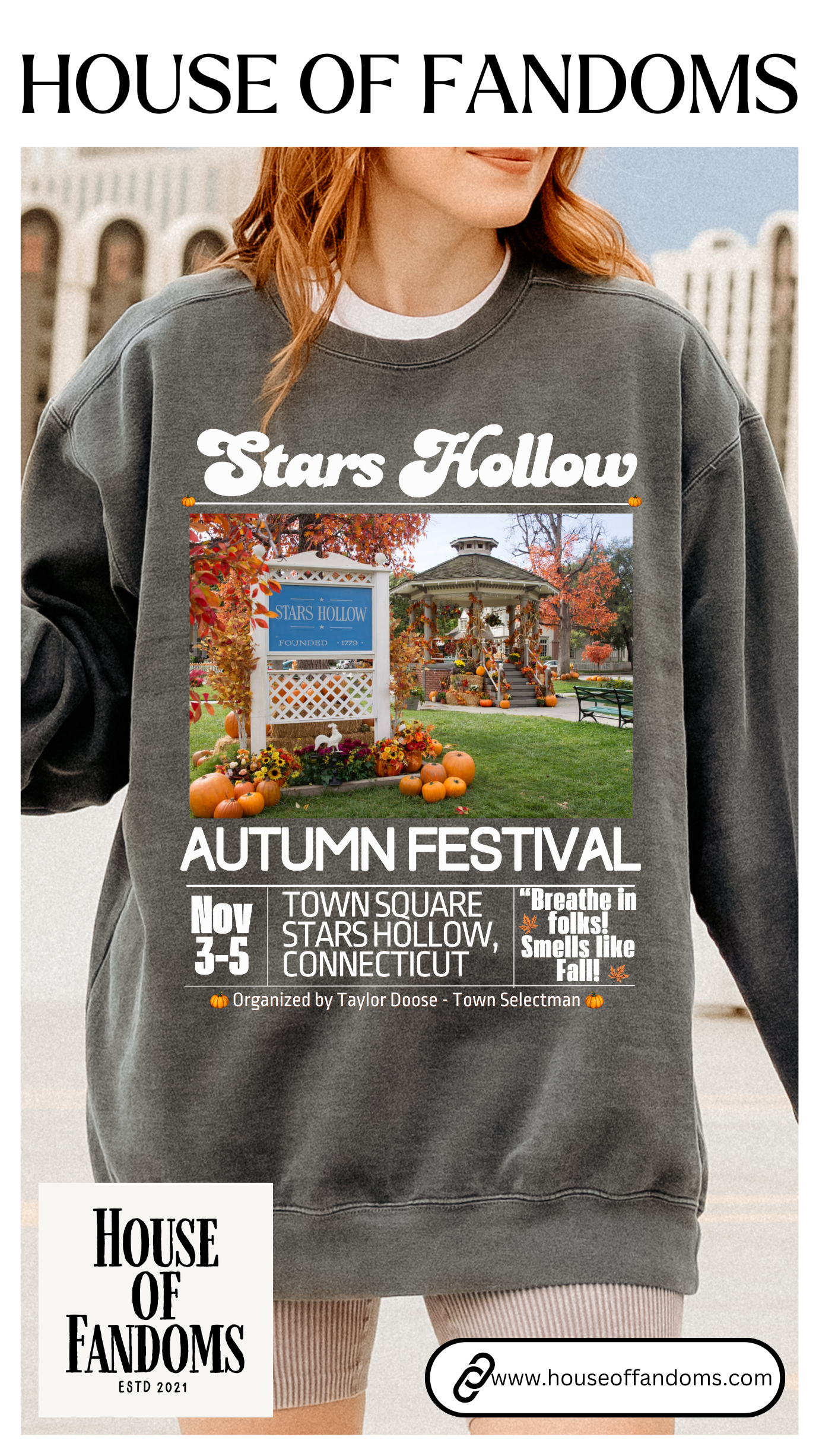 Comfort Colors® Gilmore Girls TV Show Sweatshirt - Stars Hollow Autumn Festival