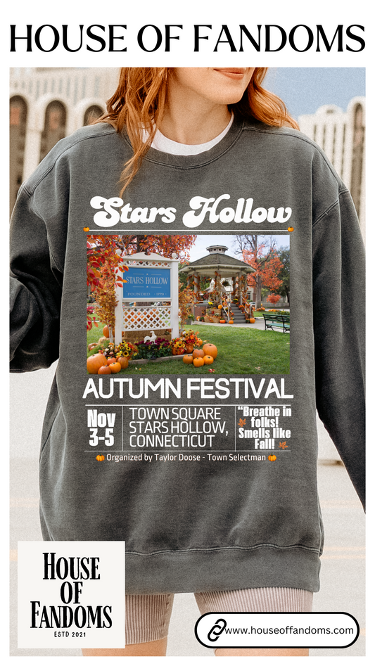 Comfort Colors® Gilmore Girls TV Show Sweatshirt - Stars Hollow Autumn Festival