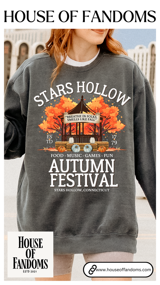 Comfort Colors® Gilmore Girls TV Show Sweatshirt - Stars Hollow Autumn Festival
