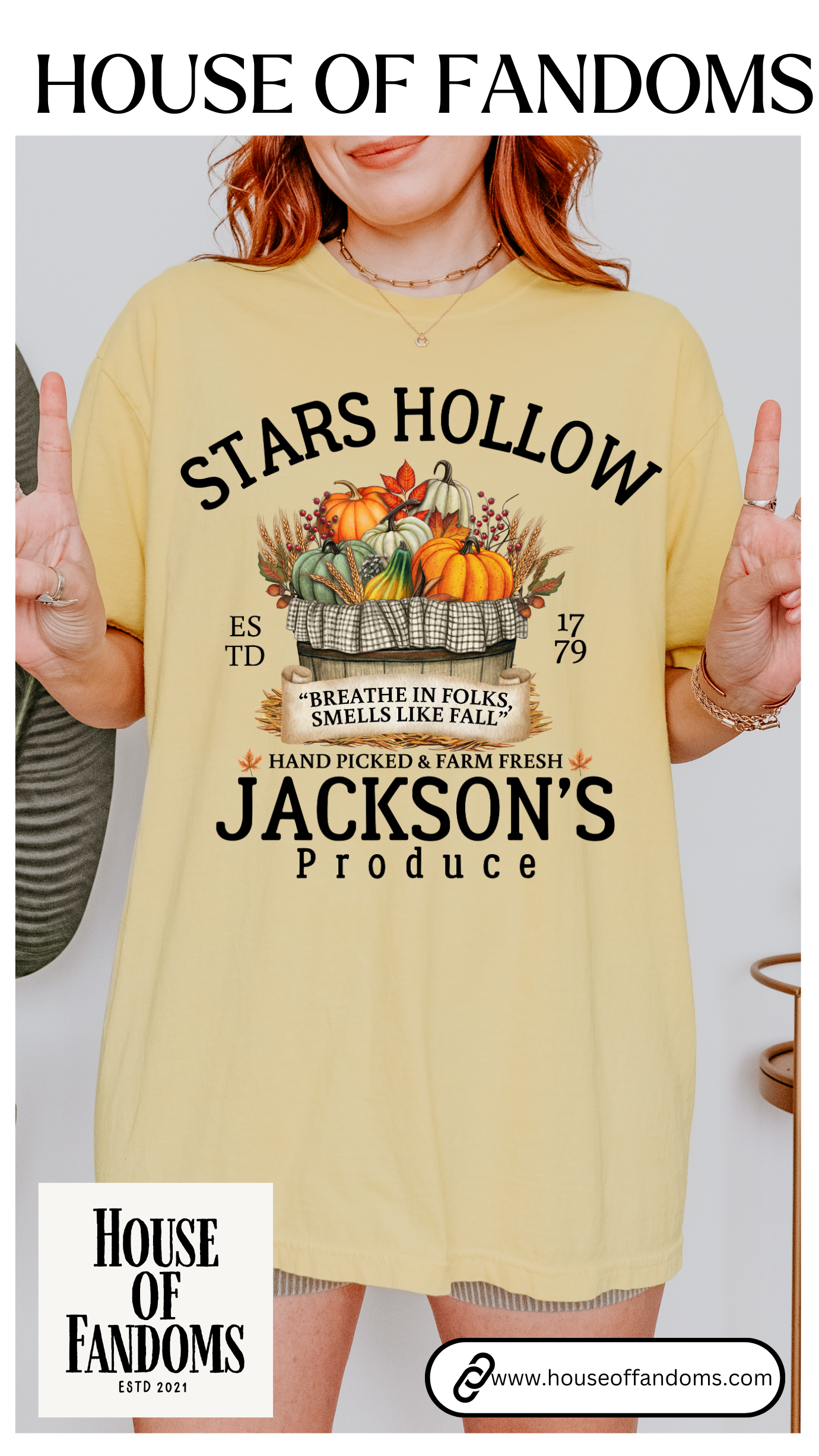 Comfort Colors® Gilmore Girls Shirt - Jackson's Produce at Stars Hollow CT
