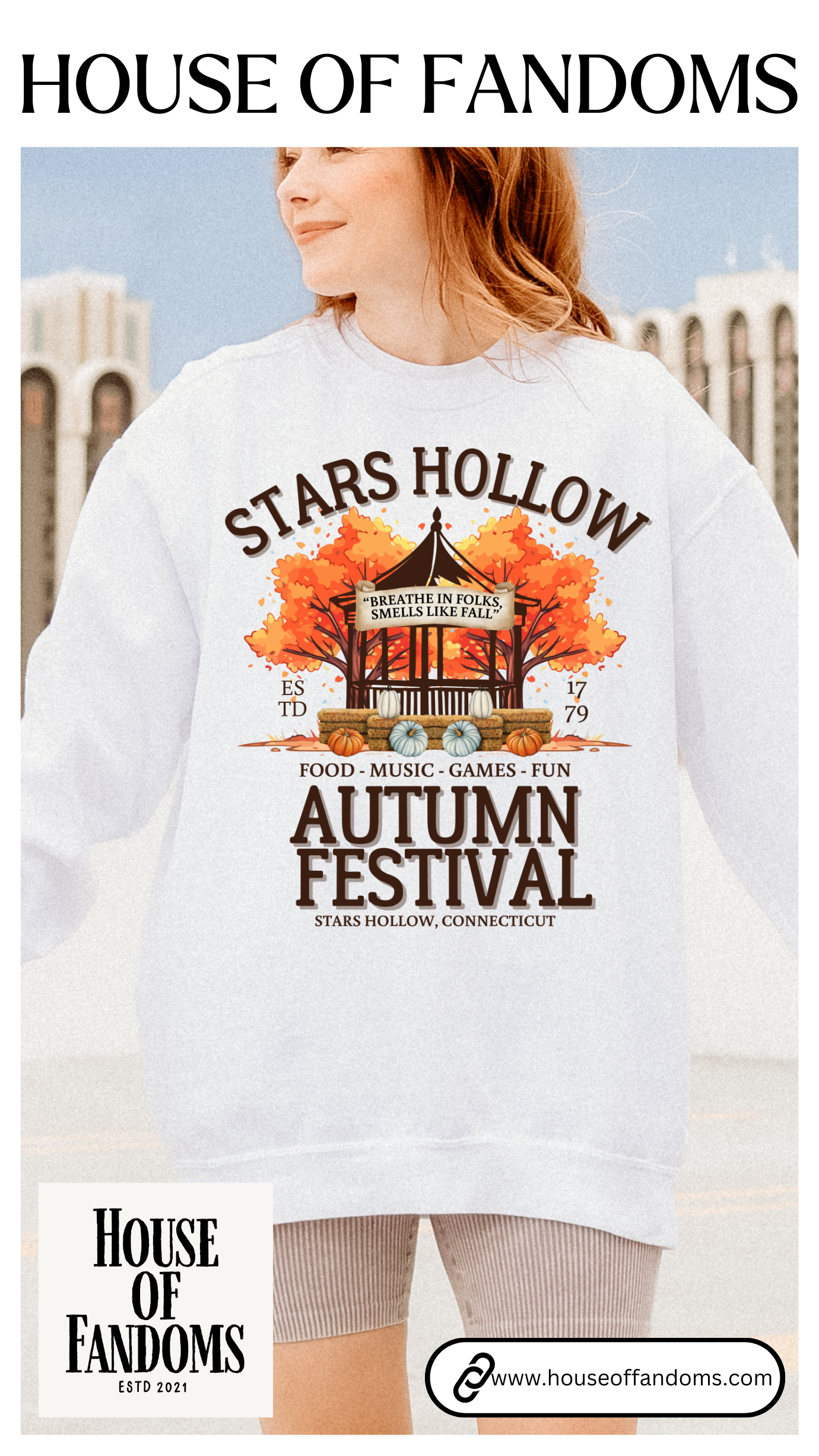 Comfort Colors® Gilmore Girls TV Show Sweatshirt - Stars Hollow Autumn Festival